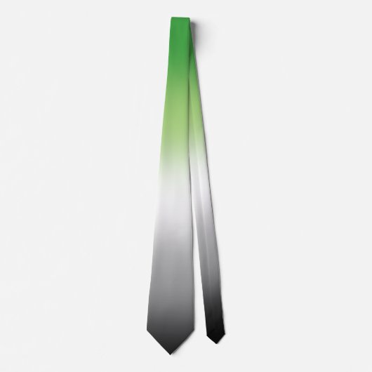Stijlvolle unisex aromantische pride vlag das (Voorkant)