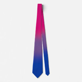 Stijlvolle unisex biseksuele pride vlag Stropdas