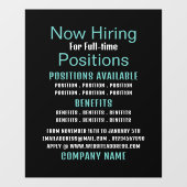 Stijlvolle vacature Recruitment Adverteren Raamsticker (Vel)