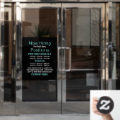 Stijlvolle vacature Recruitment Adverteren Raamsticker (Kantoordeur)