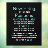 Stijlvolle vacature Recruitment Adverteren Raamsticker (Vel 3)