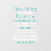 Stijlvolle vacature Recruitment Adverteren Raamsticker (Vel)