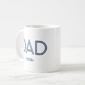 Stijlvolle vader met aangepaste jaar koffiemok (Voorkant links)