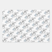 Stijlvolle Vaderdag Gift Wrap Set Inpakpapier Vel (Voorkant 2)