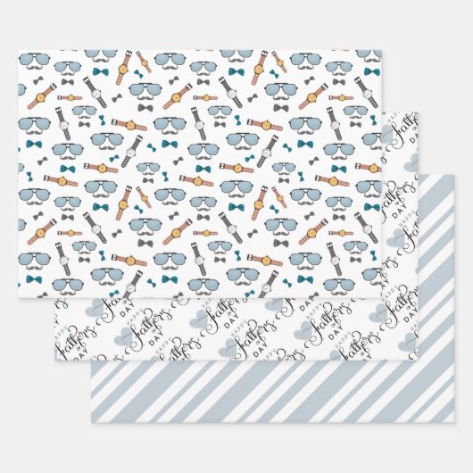 Stijlvolle Vaderdag Gift Wrap Set Inpakpapier Vel (Set)