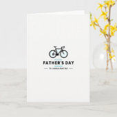 Stijlvolle Vaderdagkaart met fiets Kaart (Gele Bloem)