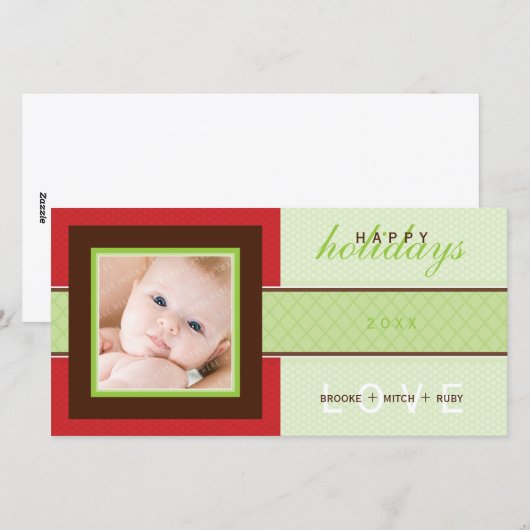 STIJLVOLLE VAKANTIE FOTOKAART :: Sweetness 3 Feestdagenkaart (Voorkant / Achterkant)