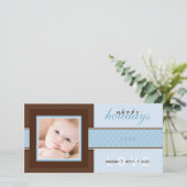 STIJLVOLLE VAKANTIE FOTOKAART :: zoetheid 1 Feestdagenkaart (Staand voorkant)