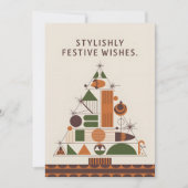 Stijlvolle vakantie - kerst Kaart (Voorkant)