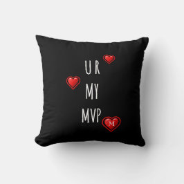 Stijlvolle Valentijn U R MY MVP Monogram Kussen