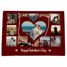 Stijlvolle Valentijn XO Foto Collage Red Large
