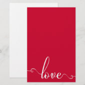 Stijlvolle Valentijnsdag Briefpapier (Voorkant / Achterkant)