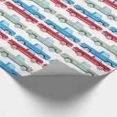 Stijlvolle Vector Oude ophaaltransportvector Cadeaupapier (Hoek)