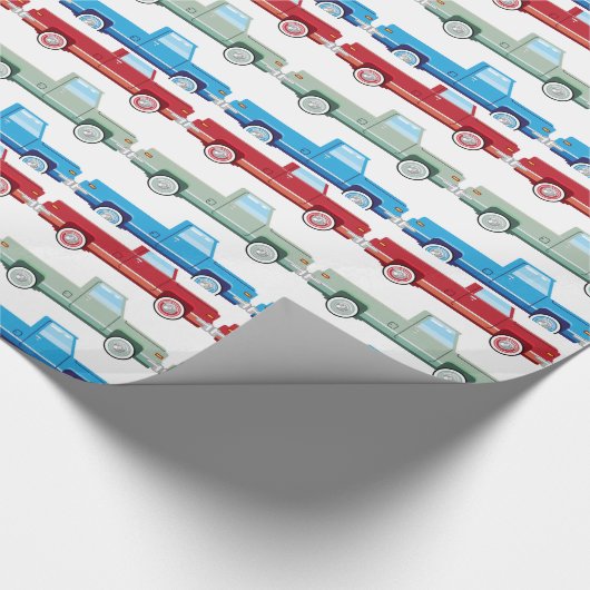 Stijlvolle Vector Oude ophaaltransportvector Cadeaupapier (Hoek)