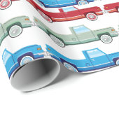 Stijlvolle Vector Oude ophaaltransportvector Cadeaupapier (Rol Hoek)