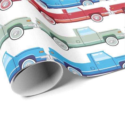 Stijlvolle Vector Oude ophaaltransportvector Cadeaupapier (Rol Hoek)