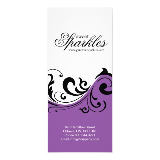 Stijlvolle veelzijdige rack-Kaart Reclamekaart (Voorkant)