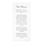 Stijlvolle veelzijdige rack-Kaart Reclamekaart (Achterkant)