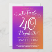 Stijlvolle veertig kleurrijke moderne gradiënt uit feestdagenkaart (Voorkant)