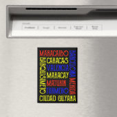 Stijlvolle Venezuela Caracas stadsnamen Magneet (Insitu (Vaatwasser))