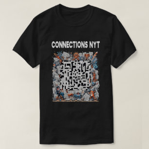 Stijlvolle Verbindingen NYT Design Zwart T-shirt