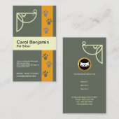 Stijlvolle verfspatdradenspatbord met duister visitekaartje (Voorkant / Achterkant)