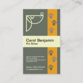 Stijlvolle verfspatdradenspatbord met duister visitekaartje (Voorkant)