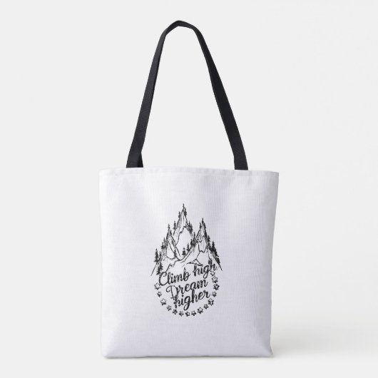 Stijlvolle & verheffende Shopper Bag Climb High Tote Bag (Achterkant)