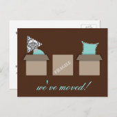 Stijlvolle verhuisdozen Bewegende aankondiging Bri (Voorkant / Achterkant)