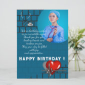 Stijlvolle verjaardag van de dokter kaart (Staand voorkant)