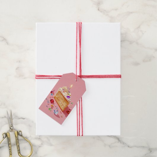 Stijlvolle verjaardagscadeautags cadeaulabel (Met Touw)