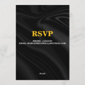 Stijlvolle verjaardagskaart - AANPASBARE KAART (Achterkant)