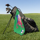 Stijlvolle VERLIEFD OP PARIS Monogram Golfhanddoek (Groen)