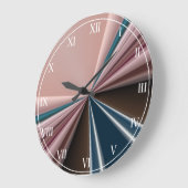 Stijlvolle verloopband roze, Blauwgroen mix Grote Klok (Hoek)