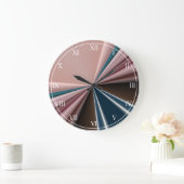 Stijlvolle verloopband roze, Blauwgroen mix Grote Klok (Huis)