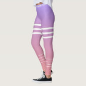 Stijlvolle verlooproze paarse werkout leggings (Links)