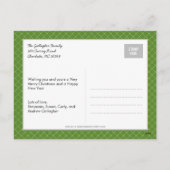 Stijlvolle versiering kerstfotokaart feestdagenkaart (Achterkant)