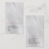 Stijlvolle Verticale Grijze Kapsalon Stijl Consult Visitekaartje (Voorkant / Achterkant)