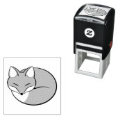 Stijlvolle, vervormde, schuim  zelfinktende stempel (In situ)