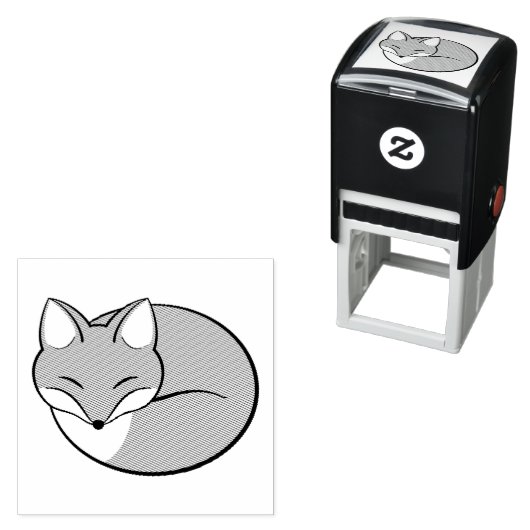 Stijlvolle, vervormde, schuim  zelfinktende stempel (In situ)