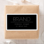 Stijlvolle verwisselbare tekst met rand etiket (Insitu)