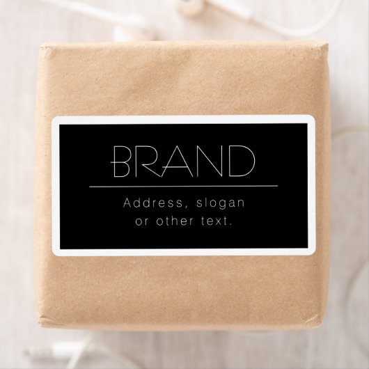 Stijlvolle verwisselbare tekst met rand etiket (Insitu)