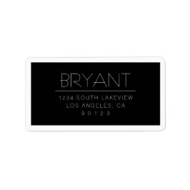 Stijlvolle verwisselbare tekst met rand etiket