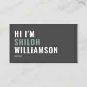 Stijlvolle vet cool opvallende moderne typografie  visitekaartje (Voorkant)