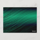 Stijlvolle vette groene verjaardagsgroeten briefkaart (Achterkant)