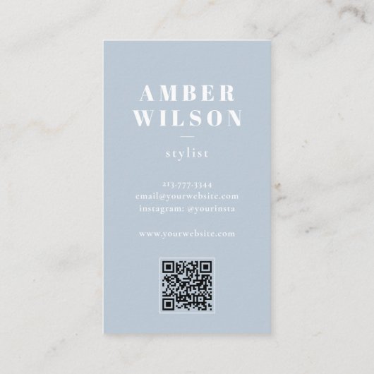 Stijlvolle Vette Koele Unieke Moderne Typografie Visitekaartje (Achterkant)