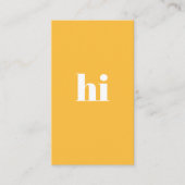 Stijlvolle Vette Koele Unieke Moderne Typografie Visitekaartje (Voorkant)