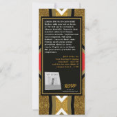 Stijlvolle Vette Moderne Geometrische Boekenlancer Kaart (Achterkant)