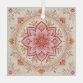 Stijlvolle vierkante glazen Ornament Perfect Holid (Achterkant)