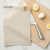Stijlvolle vintage damast theedoek (Quarter Fold)